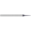 Harvey Tool Miniature End Mill - Tapered - Square, 0.0100", Included Angle: 20 Degrees 29410-C6
